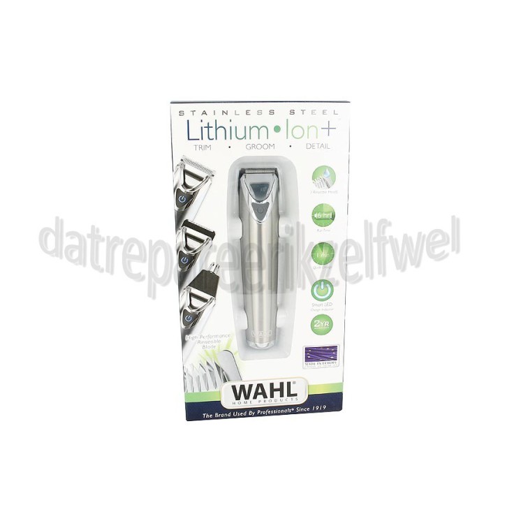 Foto van Wahl Trimmer Lithium Ion Stainless Steel Trimmer 6 uur draadloos gebruik 