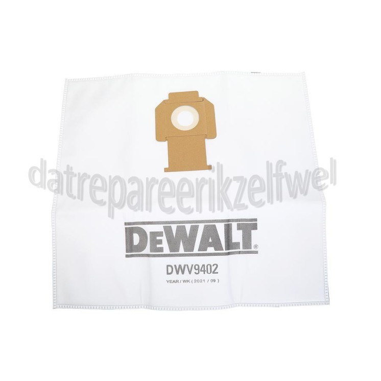 Foto van Dewalt Stofzuigerzak Fleece DWV902L, DWV902M, DWV902MT 