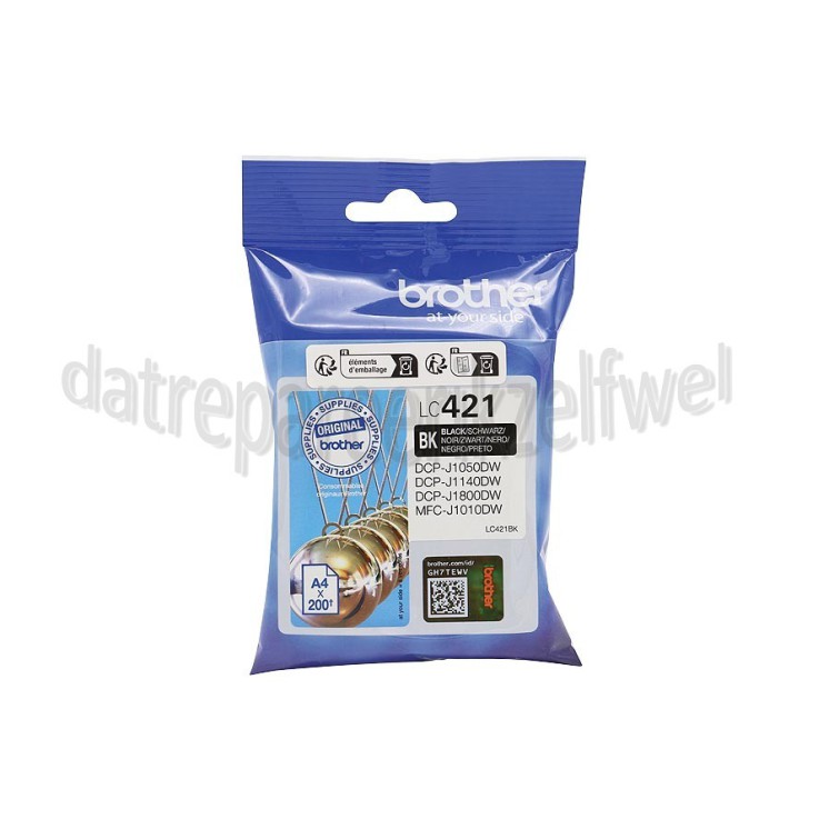 Foto van Brother Inktcartridge LC421 Black DCP-J1050DW, DCP-J1140DW, MFC-J1010DW 