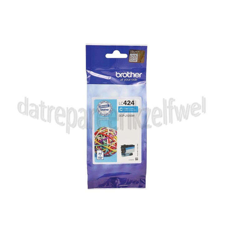 Foto van Brother Inktcartridge LC424 Cyan DCP-J1200W 