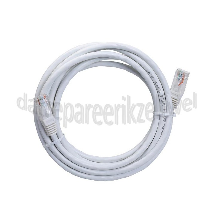 Foto van UTP/Netwerk kabel UTP CAT6 Netwerkkabel, RJ45- RJ45 Male 3 Meter wit 