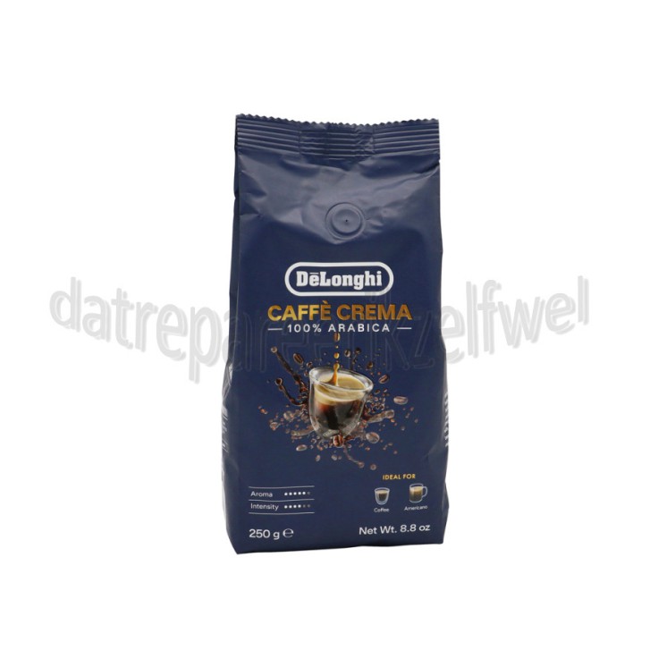 Foto van DeLonghi Koffie Caffe Crema 100% Arabica Koffiebonen, 250 gram 
