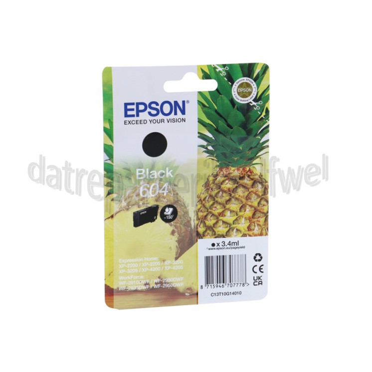 Foto van Epson Inktcartridge 604 Black XP2200, 3200, 4200, WF2910 
