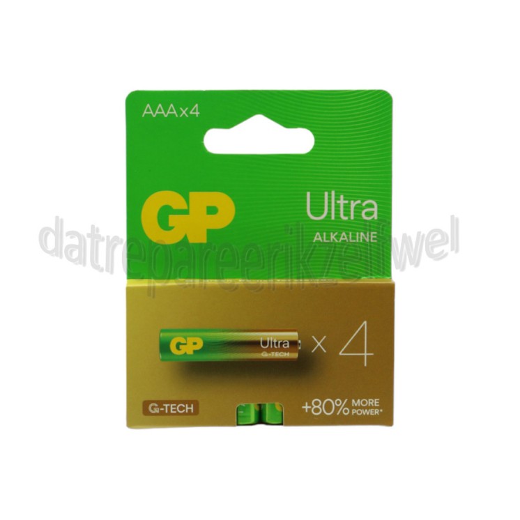 Foto van GP Batterij AAA LR03 1,5V Potlood Ultra Alkaline 