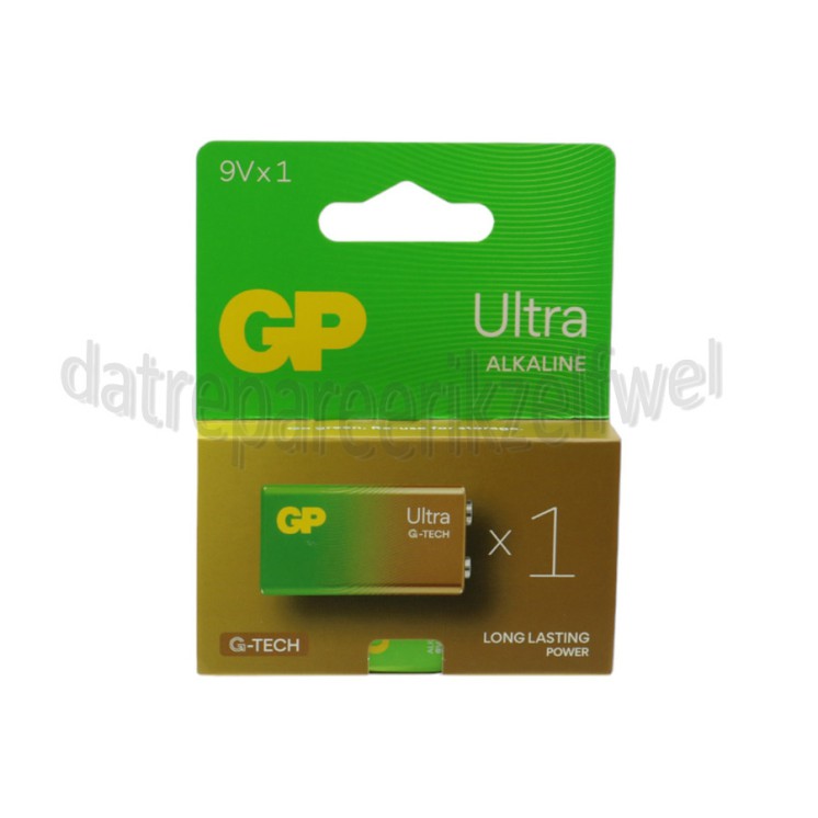 Foto van GP Batterij Blokje 9 Volt E-blok Ultra Alkaline 