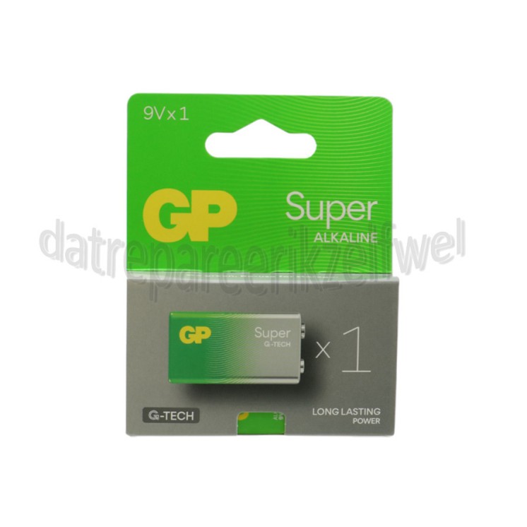 Foto van GP Batterij Blokje 9 Volt E-blok Super Alkaline 