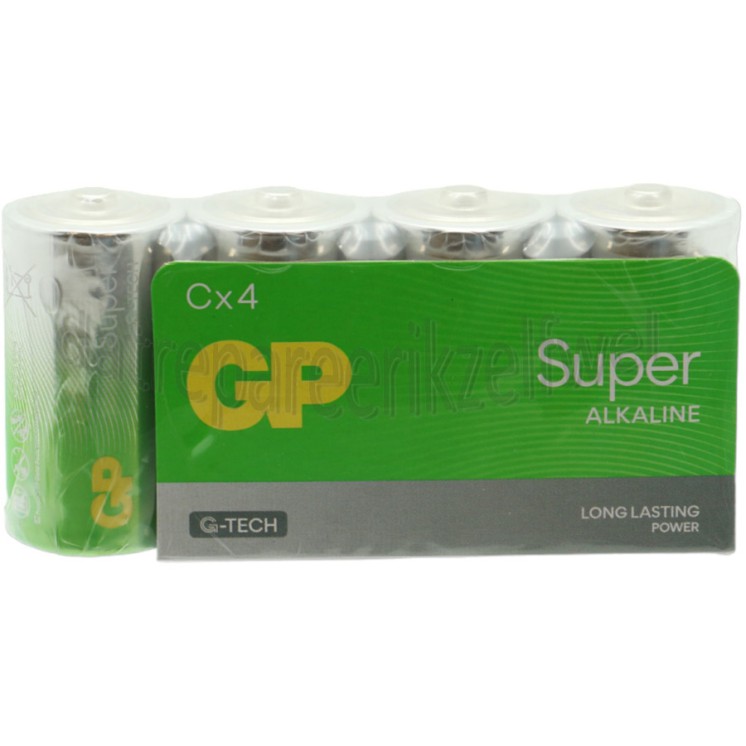 Foto van GP Batterij C LR14 1,5V Multipack Baby Super Alkaline 