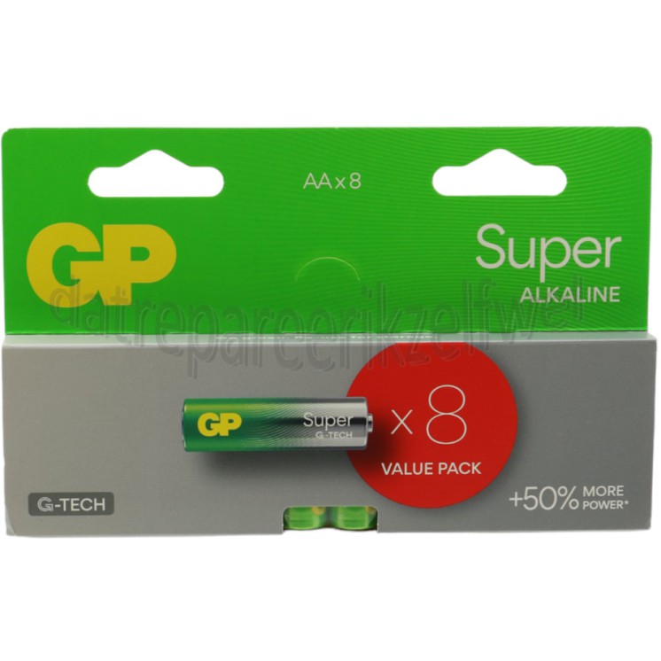 Foto van GP Batterij AA LR06 1,5V Multipack Potlood Super Alkaline 