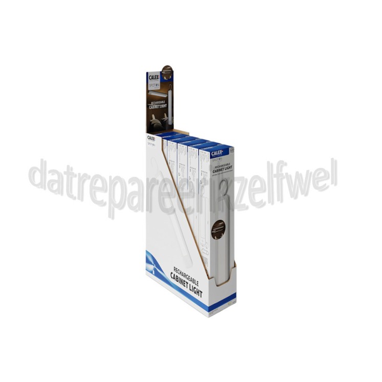 Foto van Calex Display Spot On Oplaadbare Kastlamp 120 Lumen, 2700K Warm White, 2,3W 