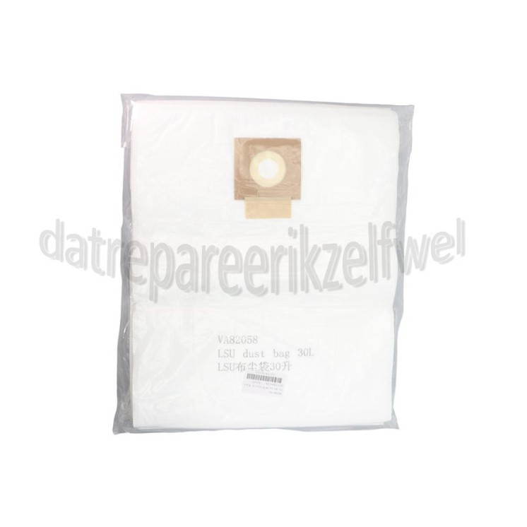 Foto van Nilfisk Stofzuigerzak Fleece, 10 Stuks, 30 Liter LSU135 