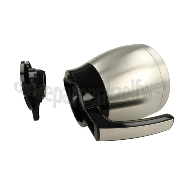 Foto van Melitta Thermoskan Warmhoudkan Zwart - RVS Look V Therm Timer Black, Therm Steel 1017-08 