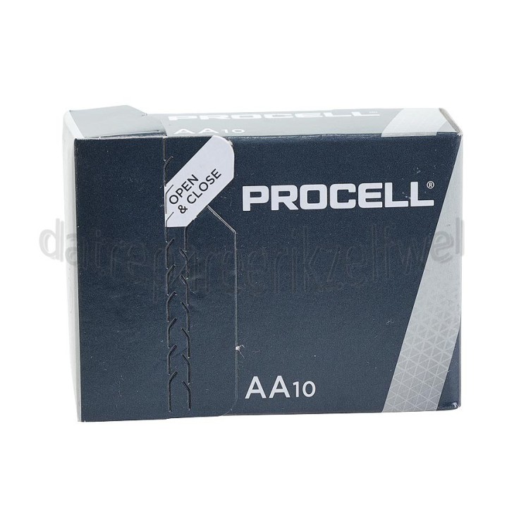Foto van Duracell Batterij Industrial alkaline Multipack Procell AA Mignon MN1500 LR6 