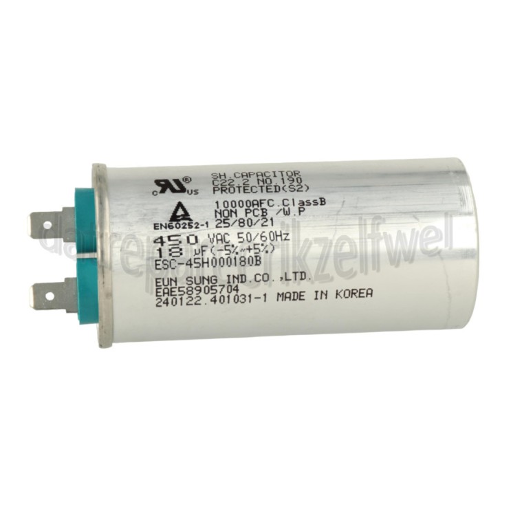 Foto van LG Condensator 18 uF GWB459ESCF, GWB459BSCZ 