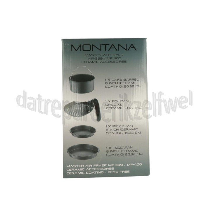 Foto van Montana Bakaccessoire Air Fryer Ceramic Accessoires MF-399, MF-400 