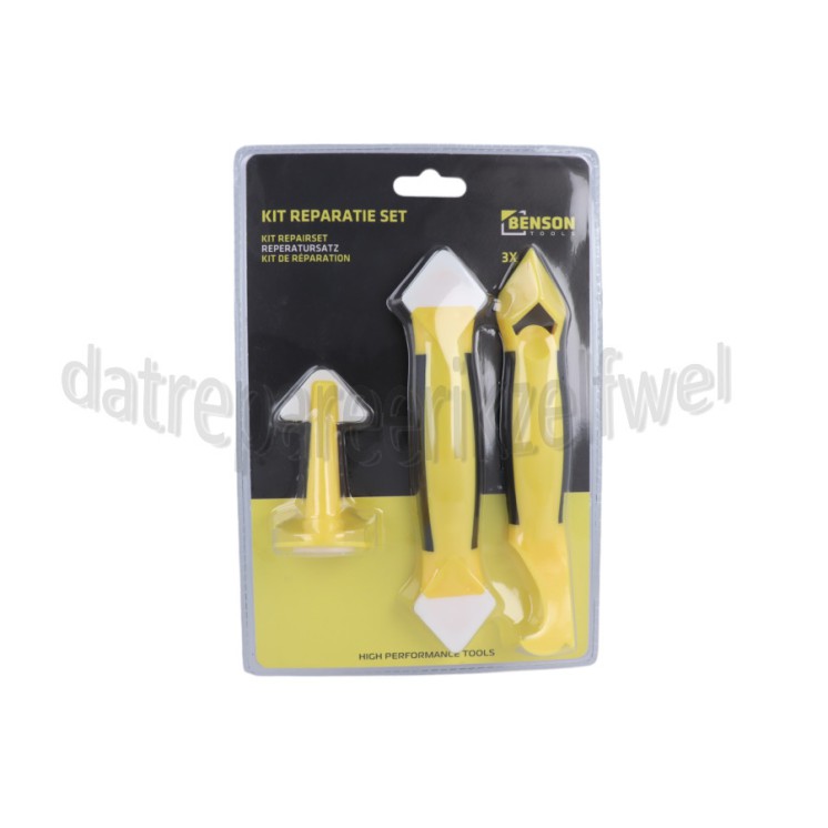 Foto van Benson Reparatieset Kit, 3 Delig Siliconen, latex en acryl kit 