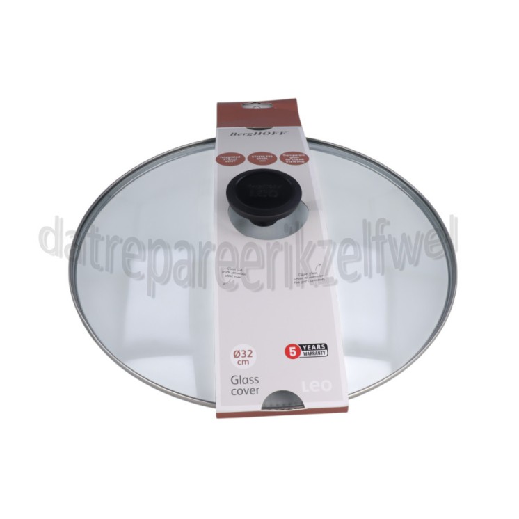 Foto van BergHOFF Deksel Glazen Deksel Glints Universeel, 32cm 