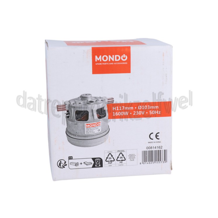Foto van Motor Universeel 1600Watt Diameter 103mm Hoog 117mm 