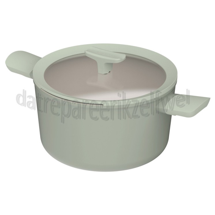 Foto van BergHOFF Pan LEO RECYCLED Kookpan Antikleef Balance Sage 24cm - 14,0cm hoog 