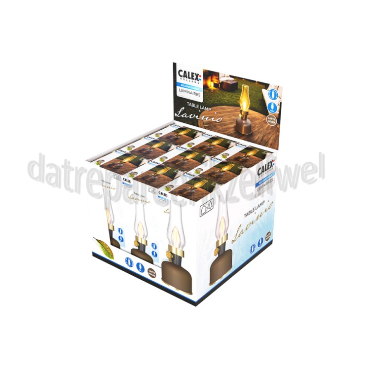 Foto van Calex Display Tafellamp Toonbank display, 9 stuks, Earth Mocha SMD 2,5W 200LM 1800K Dimbaar 