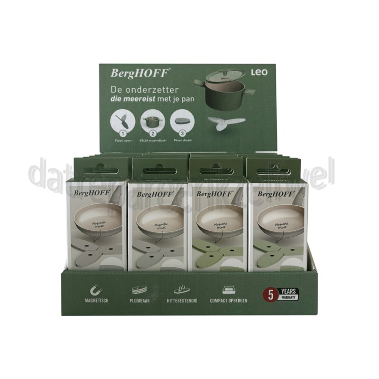Foto van BergHOFF Onderzetter Moonmist Display 24 stuks 